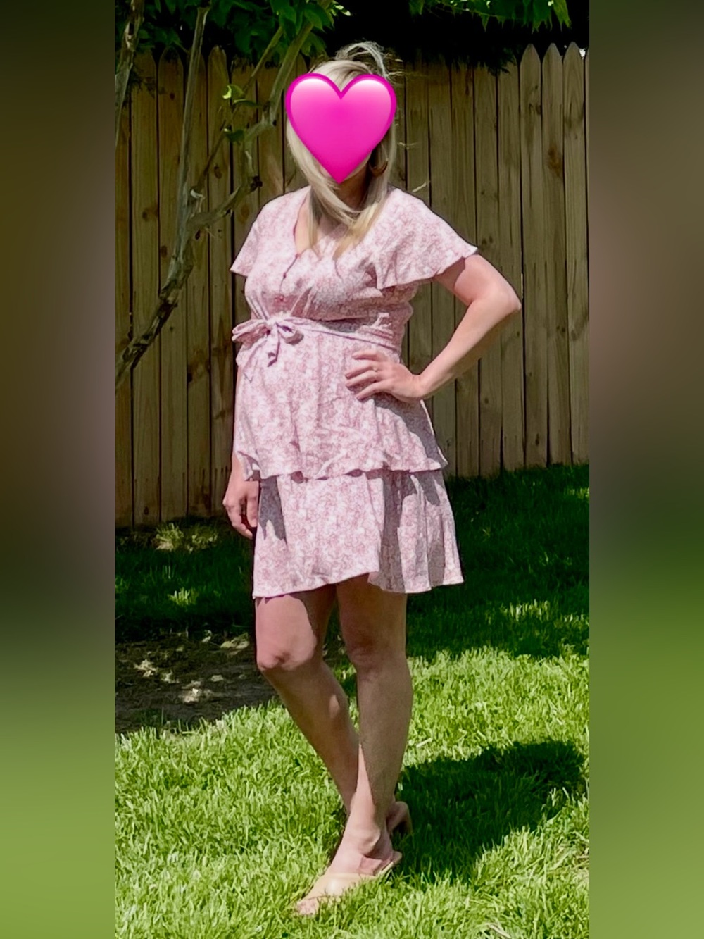 Ripe Maternity Pink Floral Dress